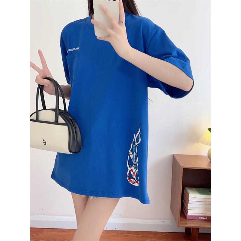 Áo Thun Tay Ngắn Cổ Tròn In Chữ c666h Thời Trang Dành Cho Nam Và Nữ