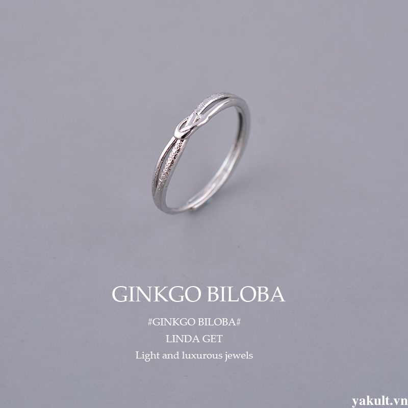 🎀 yakult 🎀Nhẫn Bạc 925 Hình Học Xoắn Thanh Lịch Thời Trang Cho Nữ