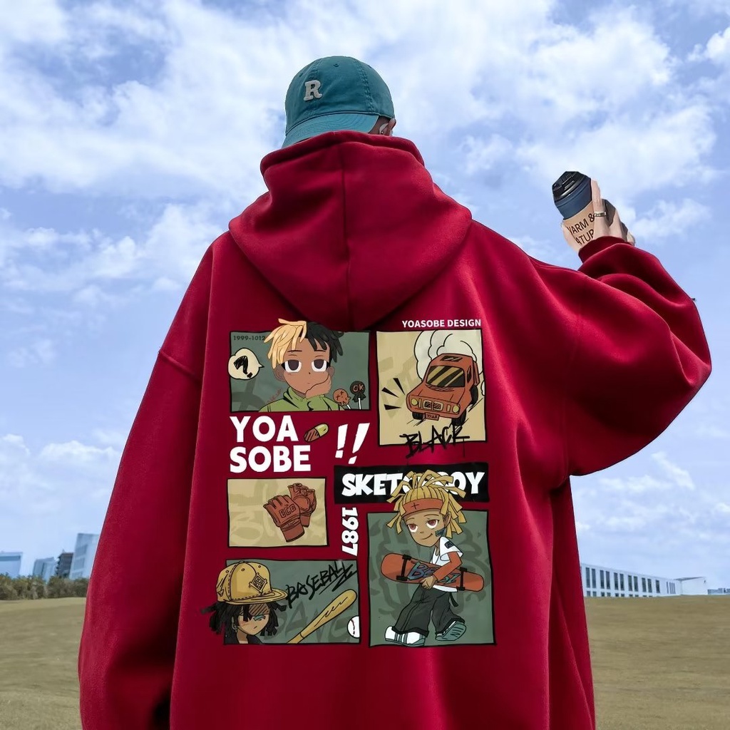 M-5XL Áo khoác áo hoodie sweater nỉ siêu rẻ phù hợp nam nữ rộng thoải mái 2024 NEW In Họa Tiết Hoạt Hình Phong Cách Mỹ Thời Trang Cho Nam Và Nữ