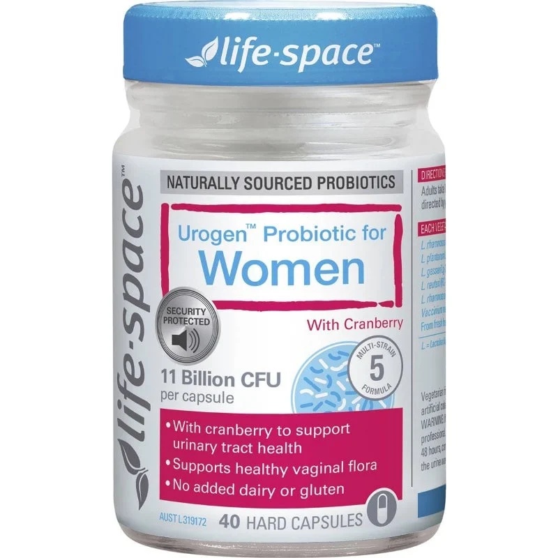 Men vi sinh phụ khoa life space women microflora probiotic cho nữ giới lọ 40 viên Healthy Care Quatangme1