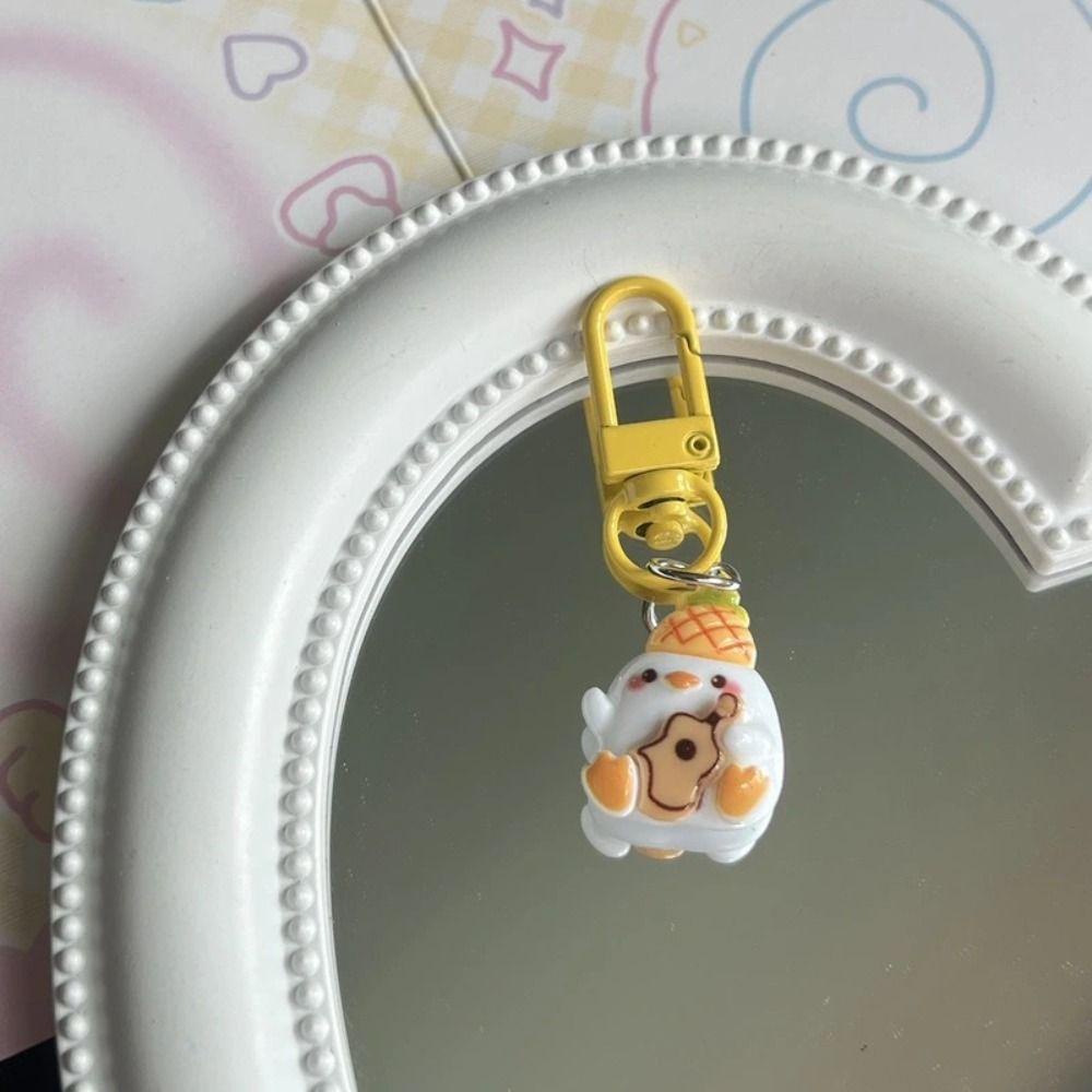Giovanni Móc Chìa Khóa resin Hình Vịt Hoạt Hình Dễ Thương