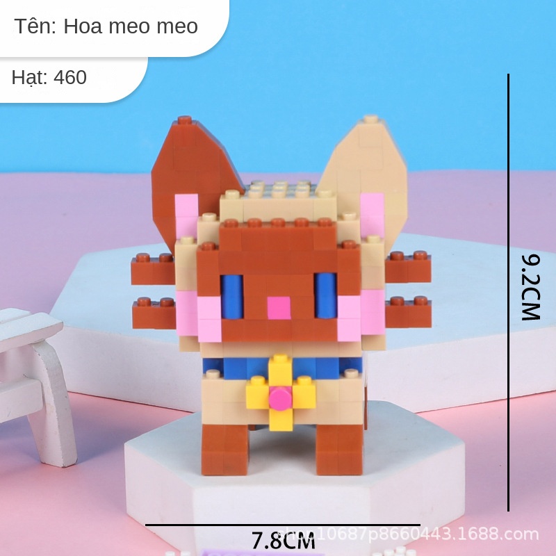 Đồ Chơi lego Hình Chú Mèo Dễ Thương Xinh Xắn