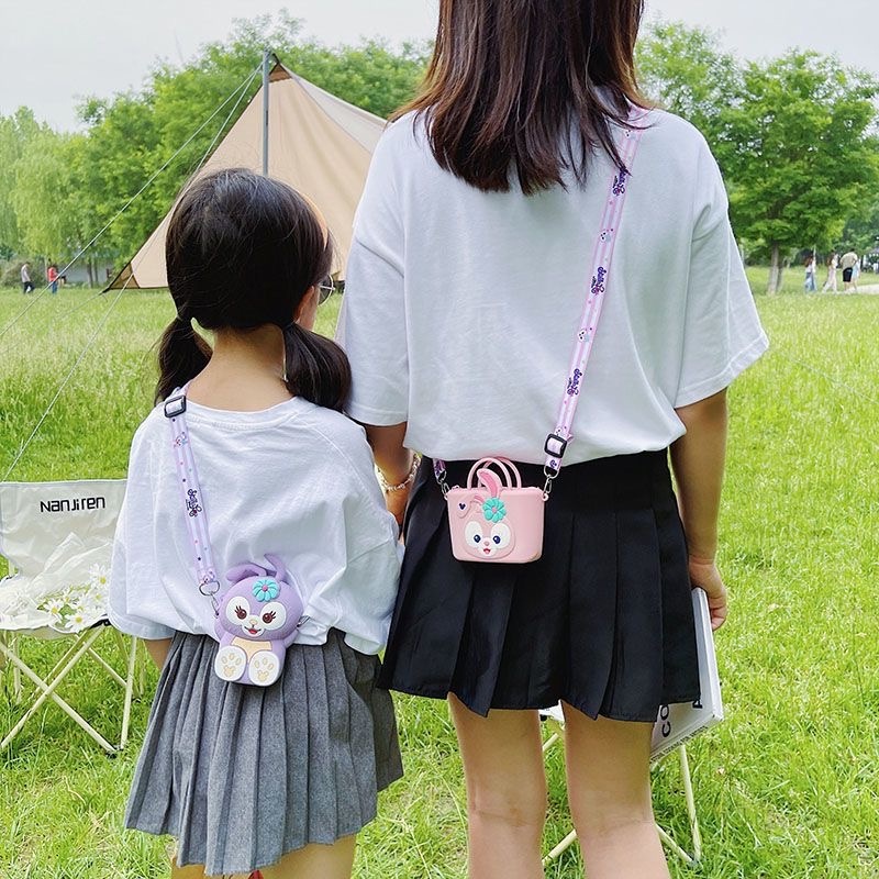 Stella Túi Đeo Vai Bằng silicon Hình Chuột mickey minnie Dễ Thương Cho Bé Gái túi đeo chéo quà sinh nhật