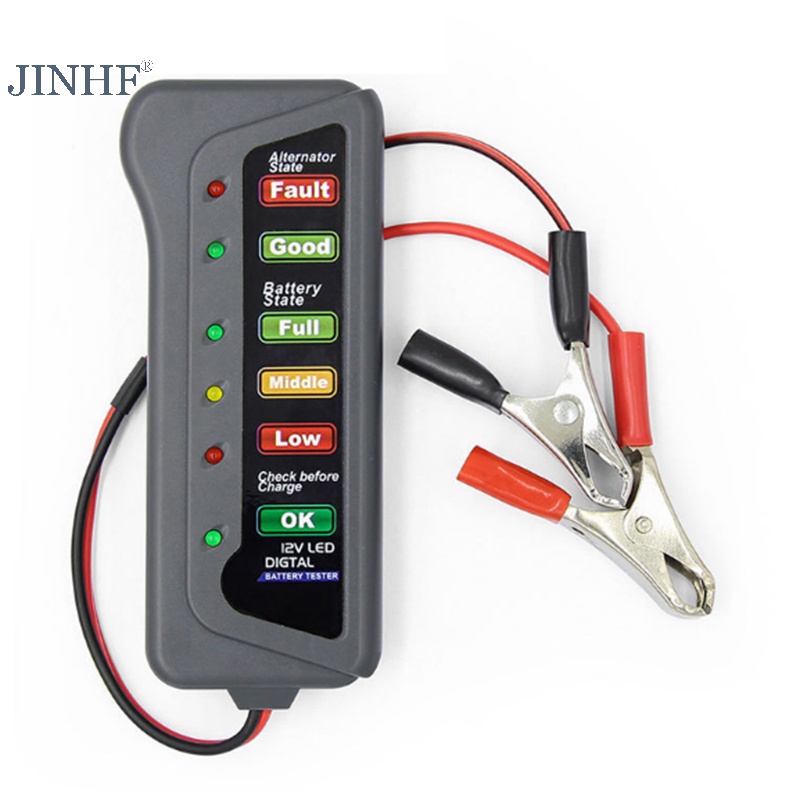 Jinhf Thiết Bị Kiểm Tra Xe Hơi 12v 6 Đèn led Hiển Thị