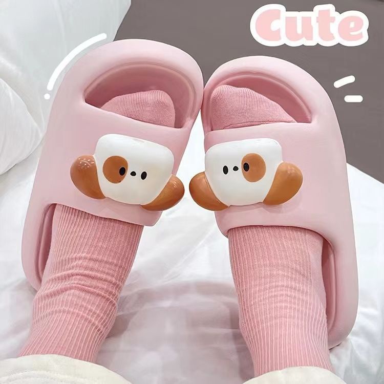 Dép unisex Chống Trượt Hình Quả Táo Đỏ Dễ Thương