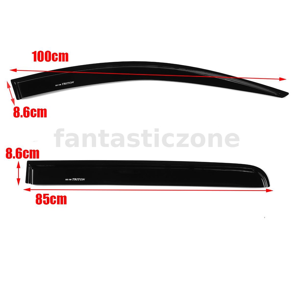 Bộ 4 Tấm Chắn Mưa Chuyên Dụng Cho Cửa Sổ Xe Hơi mitsubishi triton mq 2015-18