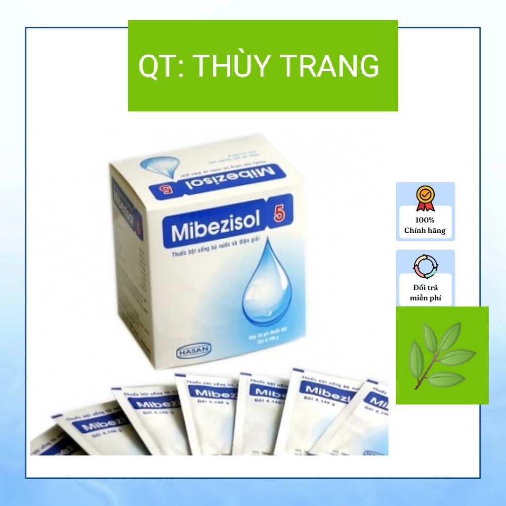 Bù nước và điện giải MIBEZISOL 2.5 Hương dừa hộp 30 gói