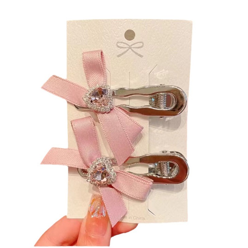 Kẹp Tóc Nơ Kim Loại Ngọt Ngào Cho Bé Gái 1 Cái