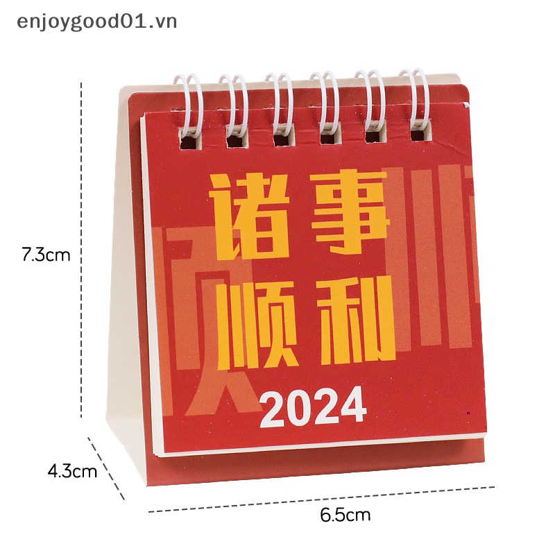Lịch 2024 mini Để Bàn Trang Trí Văn Phòng / Trường Học Năm 2024