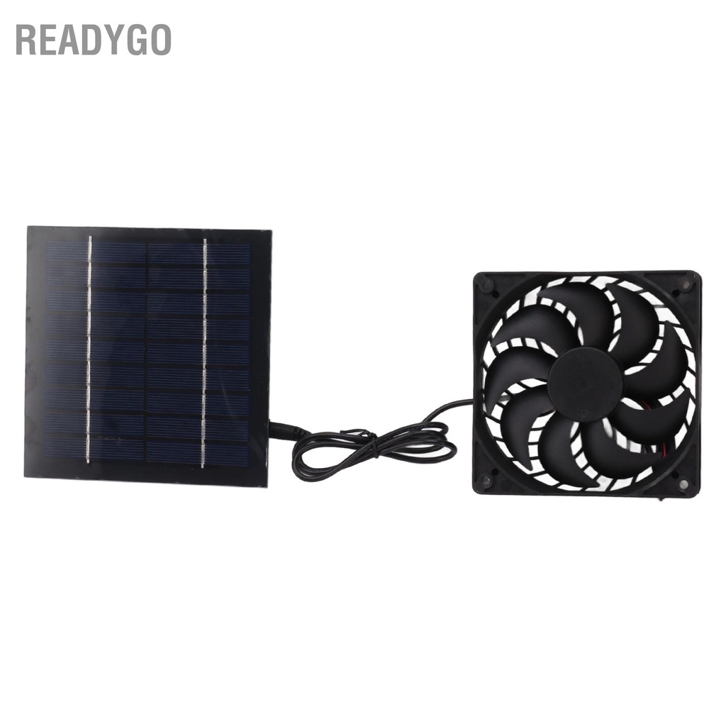 ReadyGo Bộ quạt năng lượng mặt trời 10W Quạt chạy bằng cho nhà kính nh