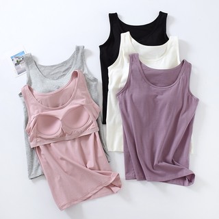 Áo ngực cotton 2 trong 1 có mút đệm