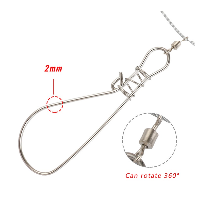 Dây Xích Khóa Mồi Câu Cá 5 Nấc 5m Bằng Thép Không Gỉ