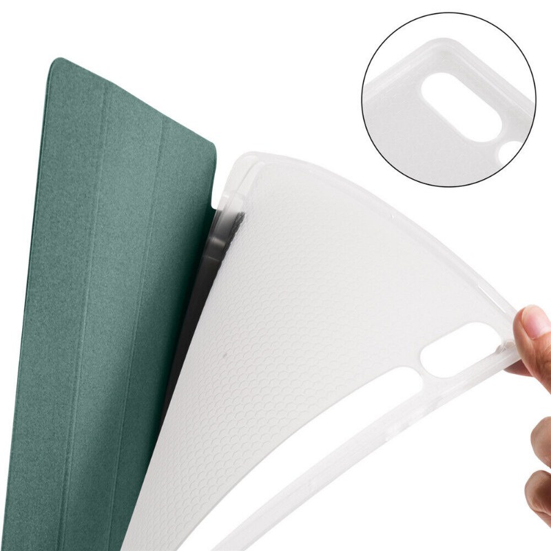 Bao Da Máy Tính Bảng Nắp Gập Thông Minh Có Ngăn Đựng Bút Cho samsung galaxy tab s9 fe 10.9 sm-P510 Smx516B Giá Đỡ