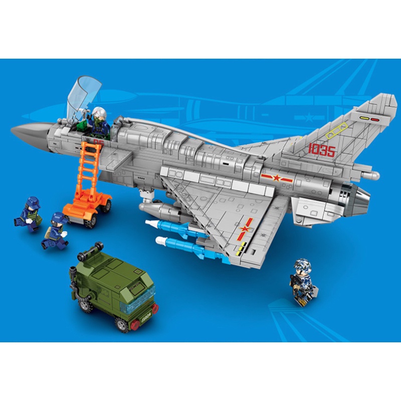 Set 820 Mô Hình Máy Bay Chiến Đấu moc ww2 j10b Mới