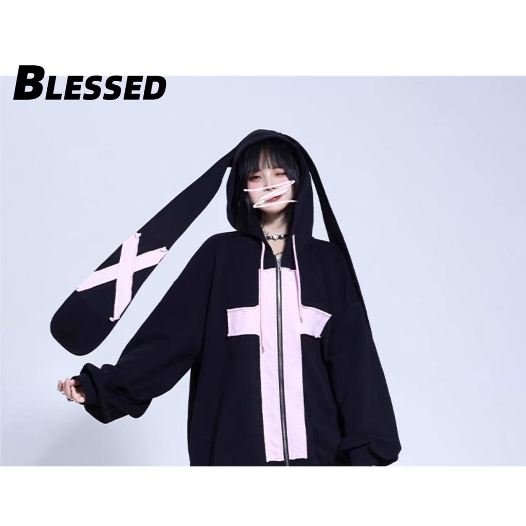 Blessed Áo Khoác hoodie áo khoác nữ zip hoodie fashionable Popular Thanh lịch Thoải mái WWY239129J37Z230914