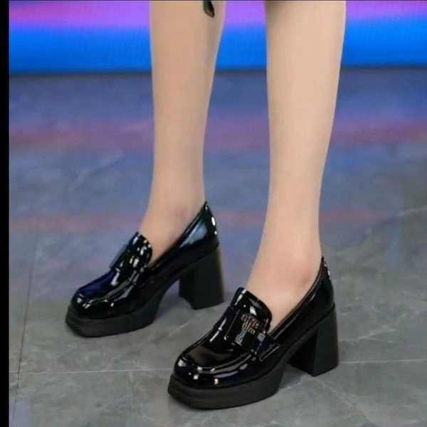 Giày Cao Gót Mũi Vuông Chống Thấm Nước Thời Trang Mùa Thu 2023 Phong Cách Âu Mỹ Cho Nữ