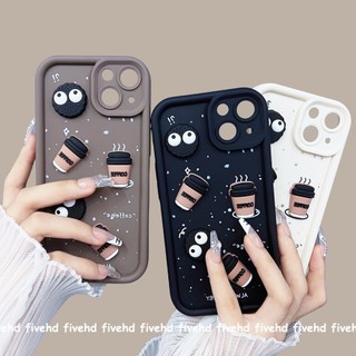 Tương thích IPhone 11 15 14 13 12 Pro Max X XR X Max 8 7 6s Plus SE 2020 Vỏ điện thoại Dễ thương Cà Phê Cà Phê Nhỏ