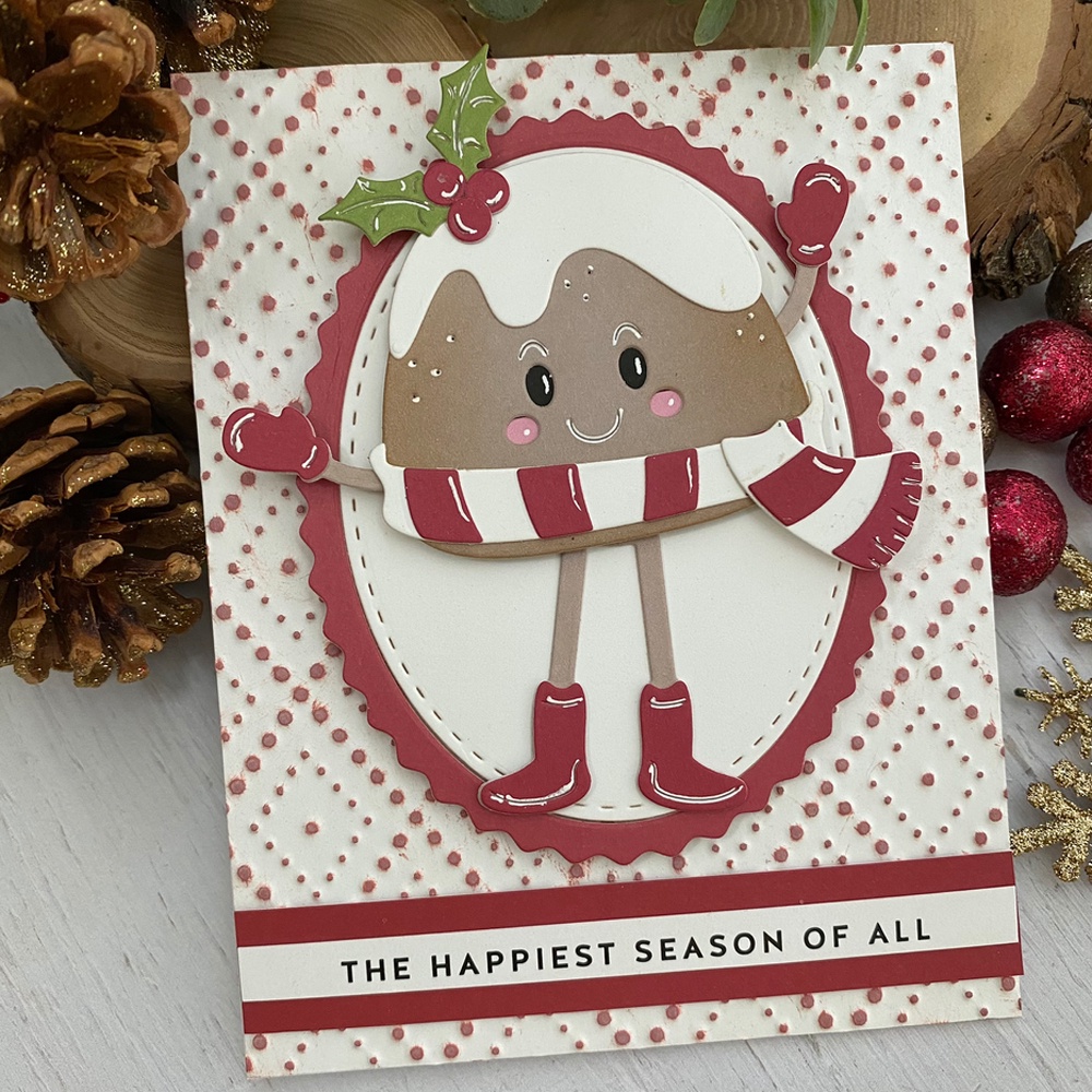 Khuôn Cắt Giấy Thép carbon Hình Búp Bê Chim Cánh Cụt Giáng Sinh Thẻ