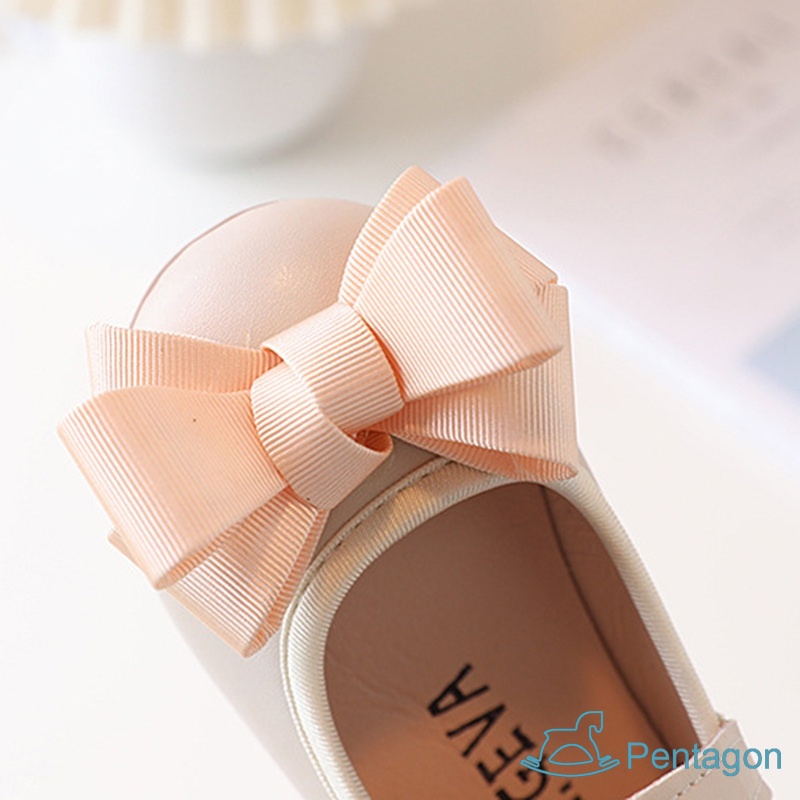 Giày Da Đế Mềm Chống Trượt Thoải Mái Dành Cho Bé Gái