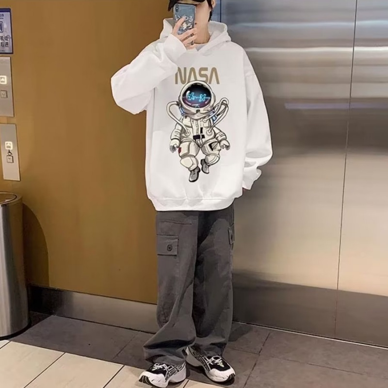 NEW Áo hoodie Nam Dài Tay In Hình Phi Hành Gia Thời Trang Hàn Quốc Chất Lượng Cao
