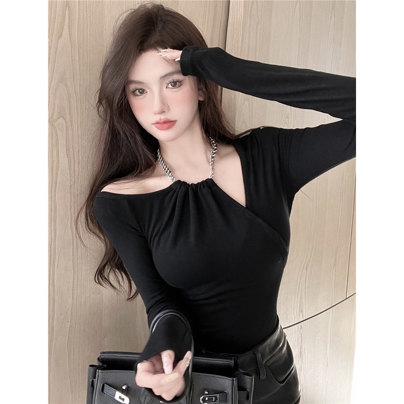 Áo Nữ Tay Dài Hở Vai Thời Trang Quyến Rũ