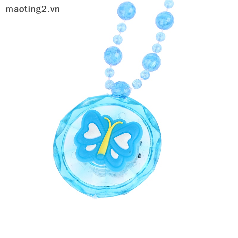 Set 1 Vòng cổ Hạt acrylic Có Đèn led Phát Sáng Dành Cho Bé