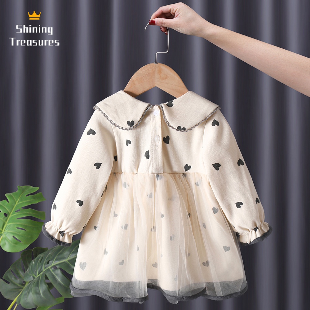 ShiningTreasures Váy Bé Gái váy váy trẻ em công chúa bé gái thời trang dễ thương đẹp 2023 NEW KLQ2391CQM 38Z230919