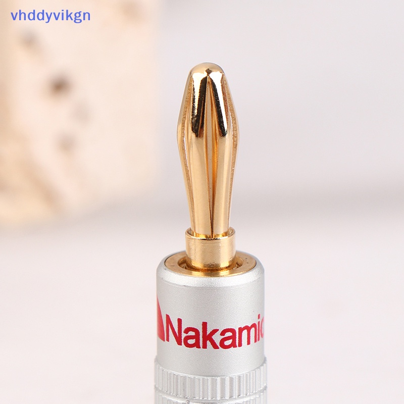 Vhdd Set 2 Phích Cắm Bắp Chuối 4mm Mạ Vàng Cho Dây Loa