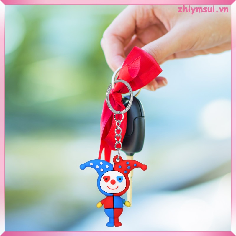 Móc Khóa Hình Búp Bê Chú Hề Vui Nhộn