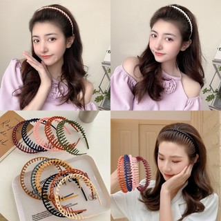 Băng Đô Cài Tóc Hình Gợn Sóng Nhiều Màu Sắc Ngọt Ngào Không Làm Tổn Thương Răng Không Làm Tổn Thương Tóc Phong Cách Hàn Quốc