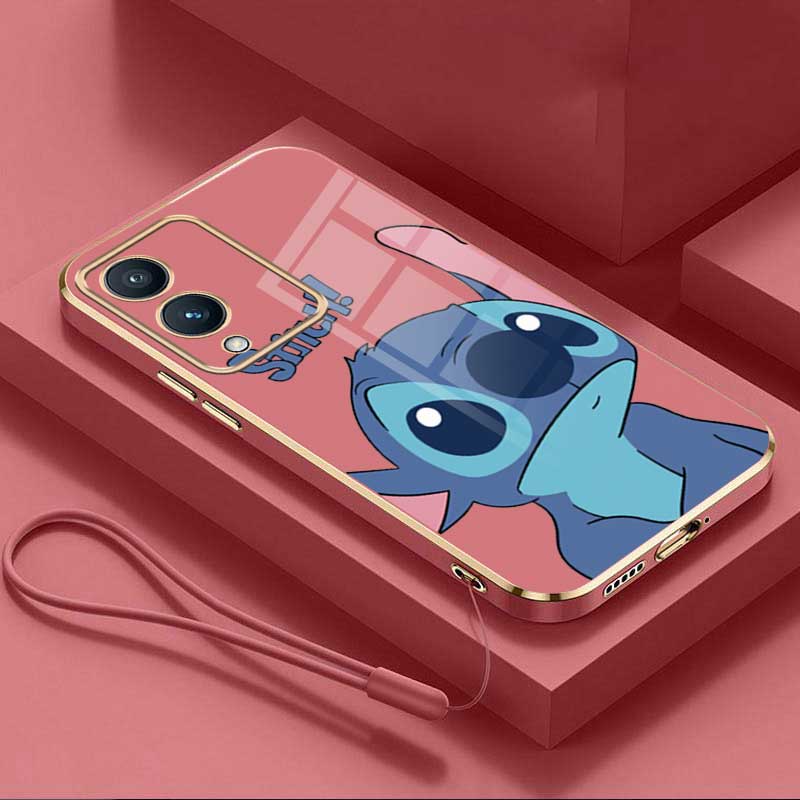 Ốp Điện Thoại Viền Vuông In Hoạt Hình stitch Cho vivo y17s y17 y12 y15 y11 y19