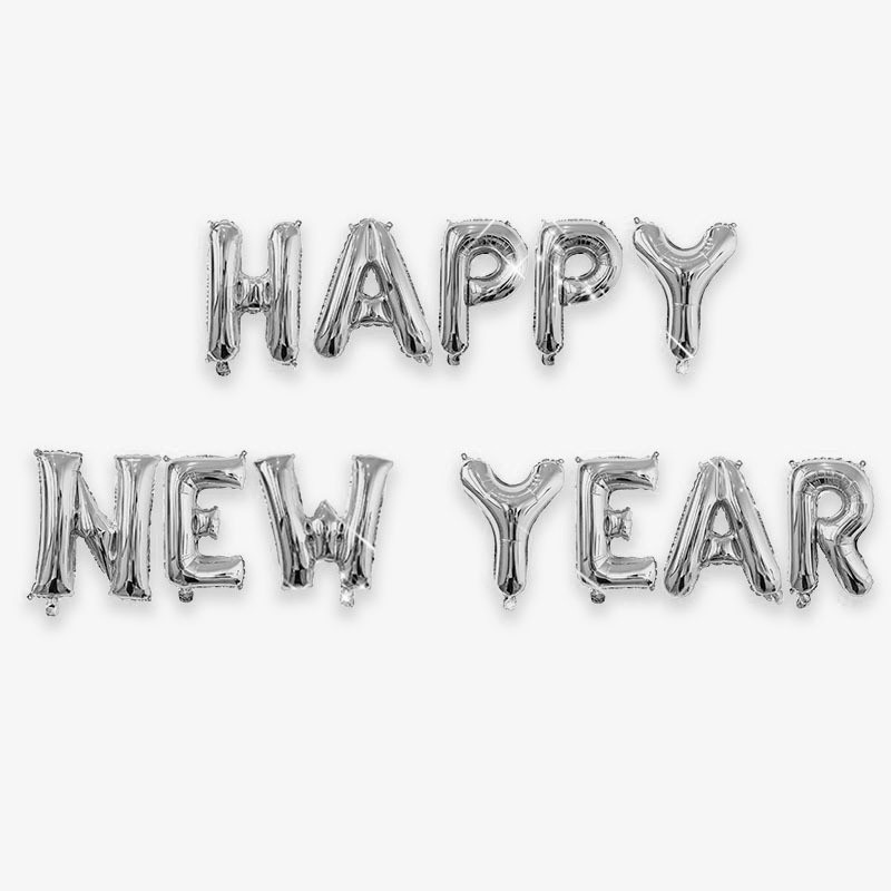 Bộ Bong Bóng Màng Nhôm 16 inch Trang Trí Chúc Mừng Năm Mới 2024