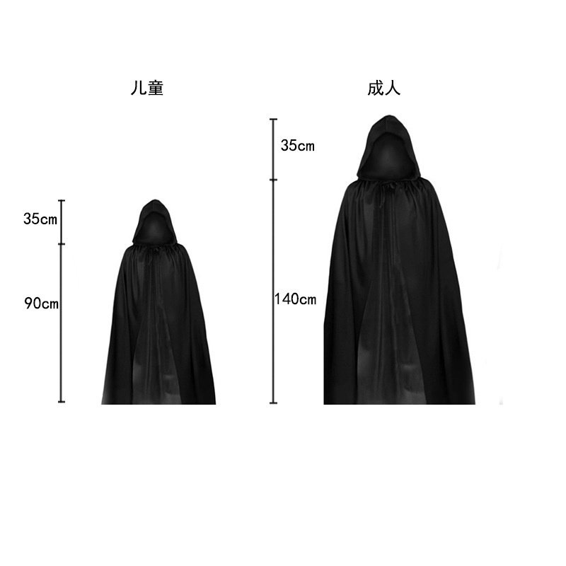 Áo Choàng Đen Hóa Trang death reaper Cho Người Lớn Dịp halloween