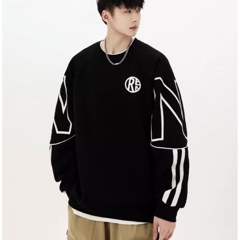 Áo nam Dài Tay Cổ Tròn plus size m-8xl