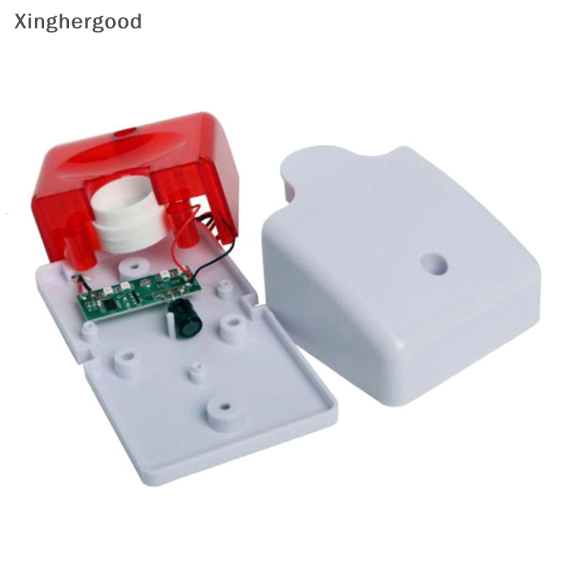 Chuông Báo Động Có Dây xinghergood 12v Siêu Bền Có Đèn Nhấp Nháy
