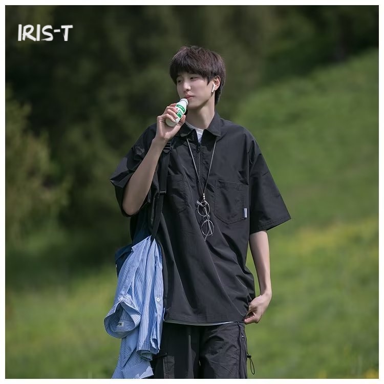 Iris-T áo phông nam Áo Thun phông áo nam thun Áo Thun Form Rộng Ngắn Tay Unisex MTX23936Y5 39Z230925