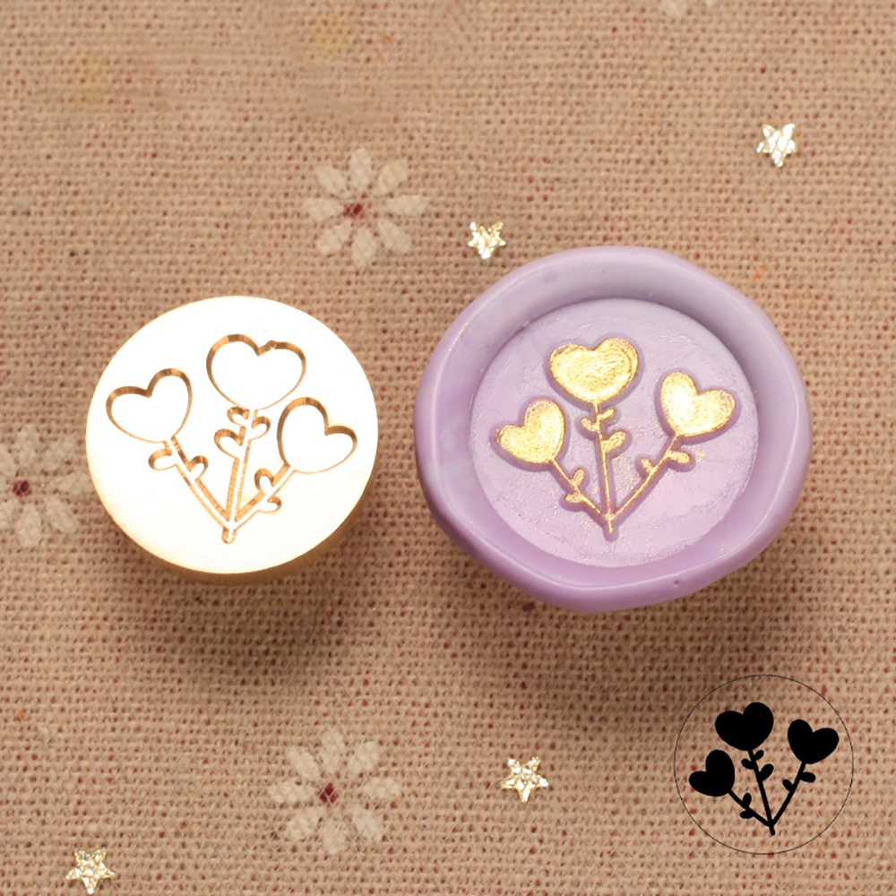 22mm Mini Brass Vintage Wax Stamp Creative Wax Stamp Head Dễ thương Stamp Firepaint Stamp DIY Thủ công mỹ nghệ Thư trang trí tem