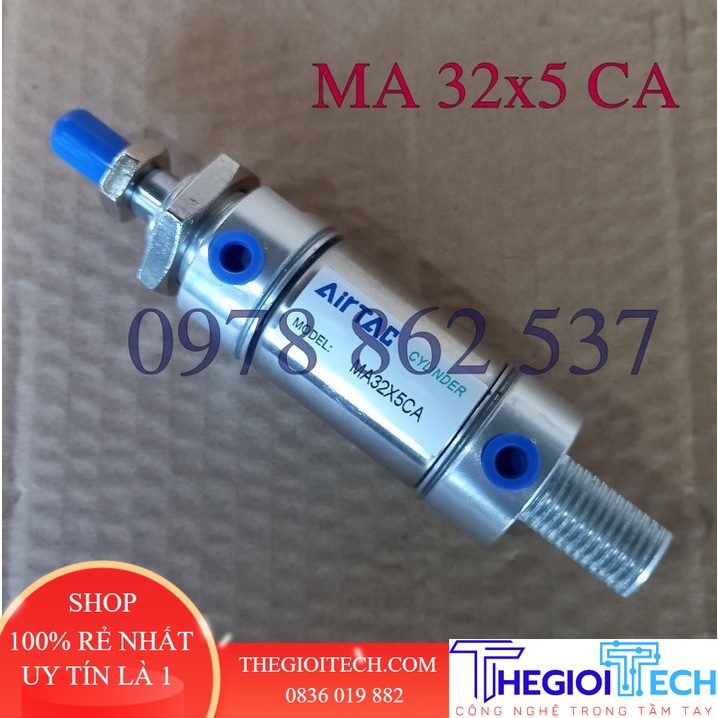 Xi lanh khí nén MA 32x5 đường kính trong 32mm hành trình 5mm