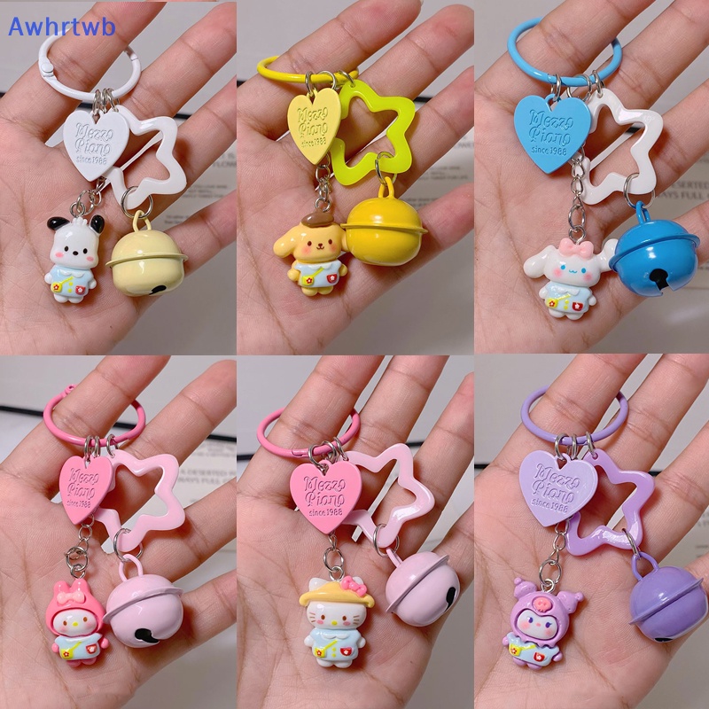 Awhrtwb sanrio melody kuromi hello kitty cinnamoroll pochacco purin Móc Khóa Xe Hơi Quà Tặng Sinh Nhật Kỳ Nghỉ Mới