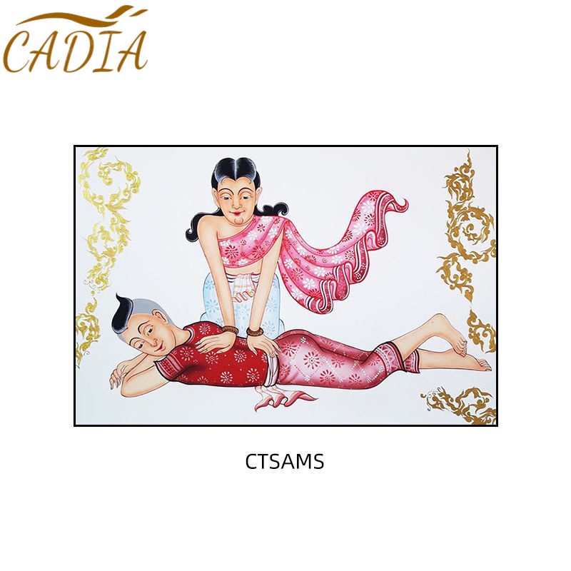 Hàng Mới Về Mới Tranh Sơn Dầu Treo Tường Trang Trí Phòng Khách Phong Cách Thái Lan