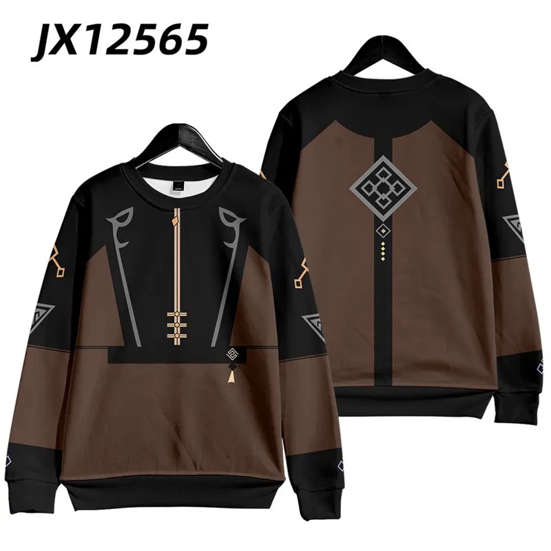 Hot game genshin Impreza zhongli zhong li Áo hoodie In Họa Tiết 3d Cỡ Lớn Cho Nam / Nữ