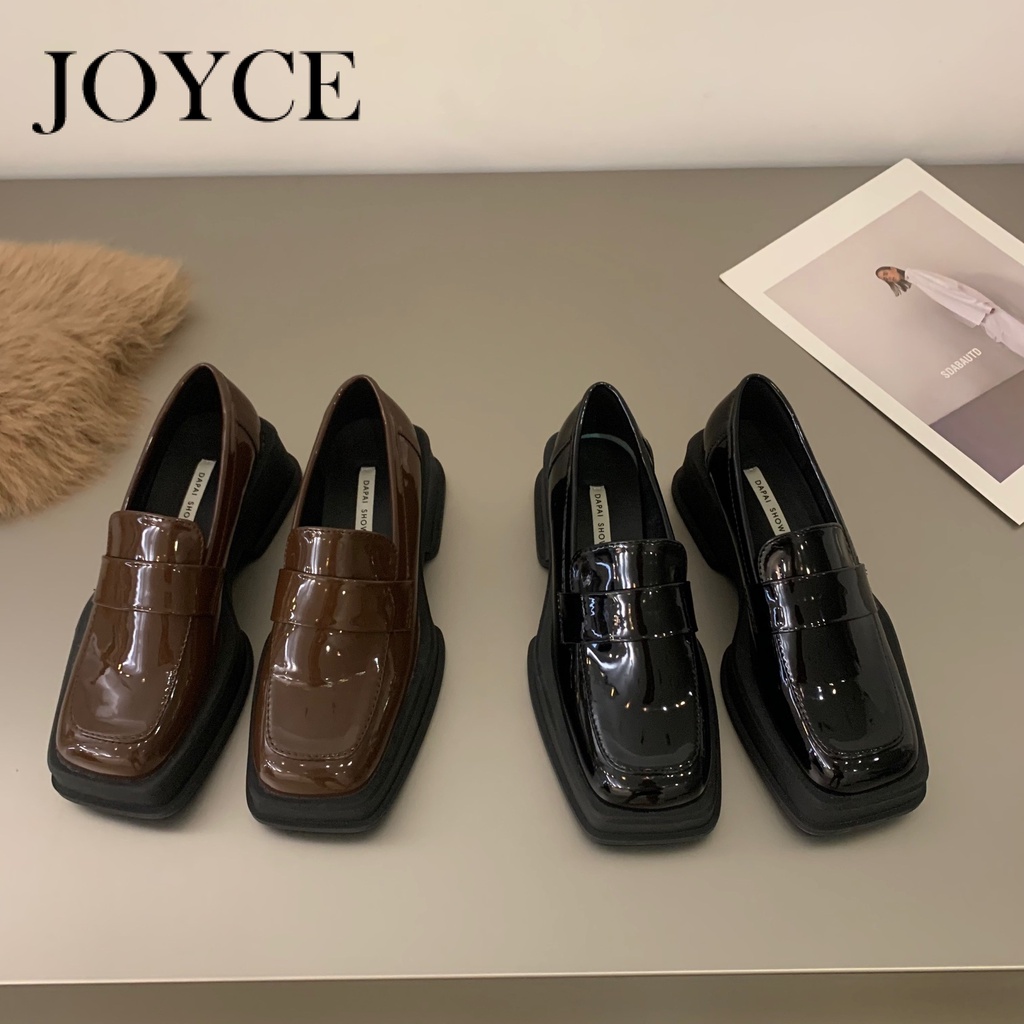 Giày lười XINBEILI FBL23903CH 39Z230930 da mềm đế thấp mũi vuông thoải mái xinh xắn thanh lịch cho nữ