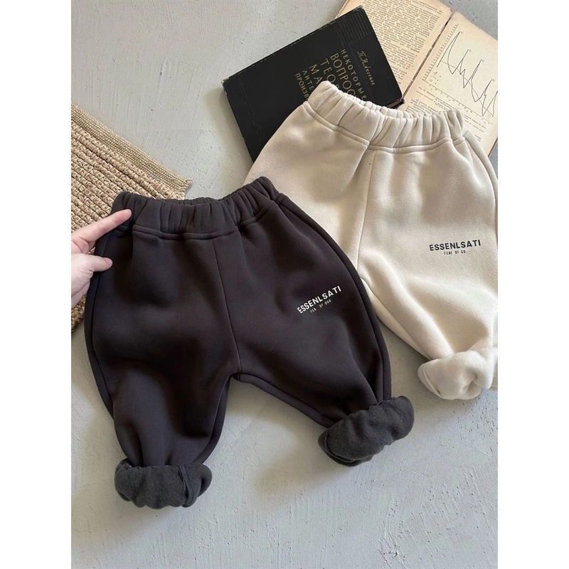 Bộ Đồ Hai Mảnh Áo Nỉ Dày Dặn Phong Cách Hàn Quốc Thời Trang Mùa Đông Mới Dành Cho Bé Trai Bé Gái