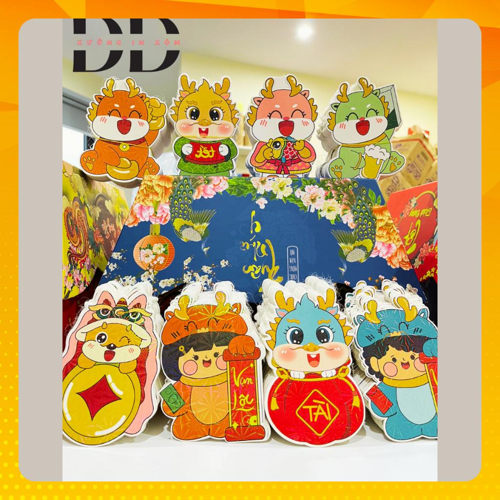 Sỉ 1000 Bao lì xì Chibi Tết 2024 - Độc đáo, dễ thương, phản quang, kích thước 10x13 cm