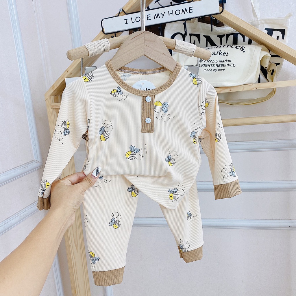 6-16KG BỘ TĂM DÀI TAY CỔ TRỤ NHIỀU HÌNH ĐÁNG YÊU CHO BÉ