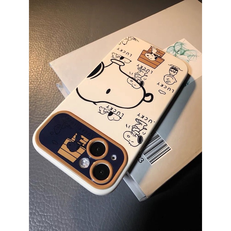 Ốp lưng iphone Ốp Viền Camera in Hình Chú Chó Lucky siêu dễ thương 6/7/8/7plus/8plus/x/xr/xsmax/11/12/13/14/pro/promax