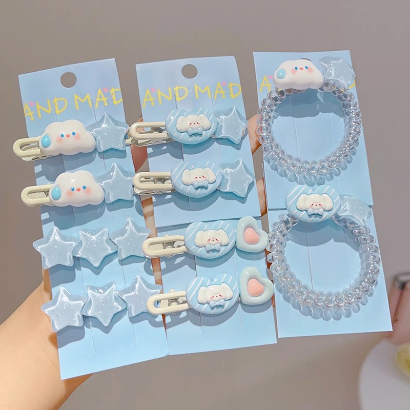Bộ 10 Kẹp Tóc Hình Ngôi Sao Đám Mây Dễ Thương