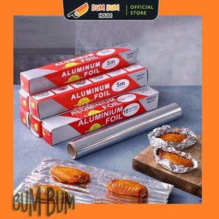 Cuộn giấy bạc nướng thịt 5 mét 15ft - giấy bạc nướng bánh chế biến thực phẩm 3 mét 10ft