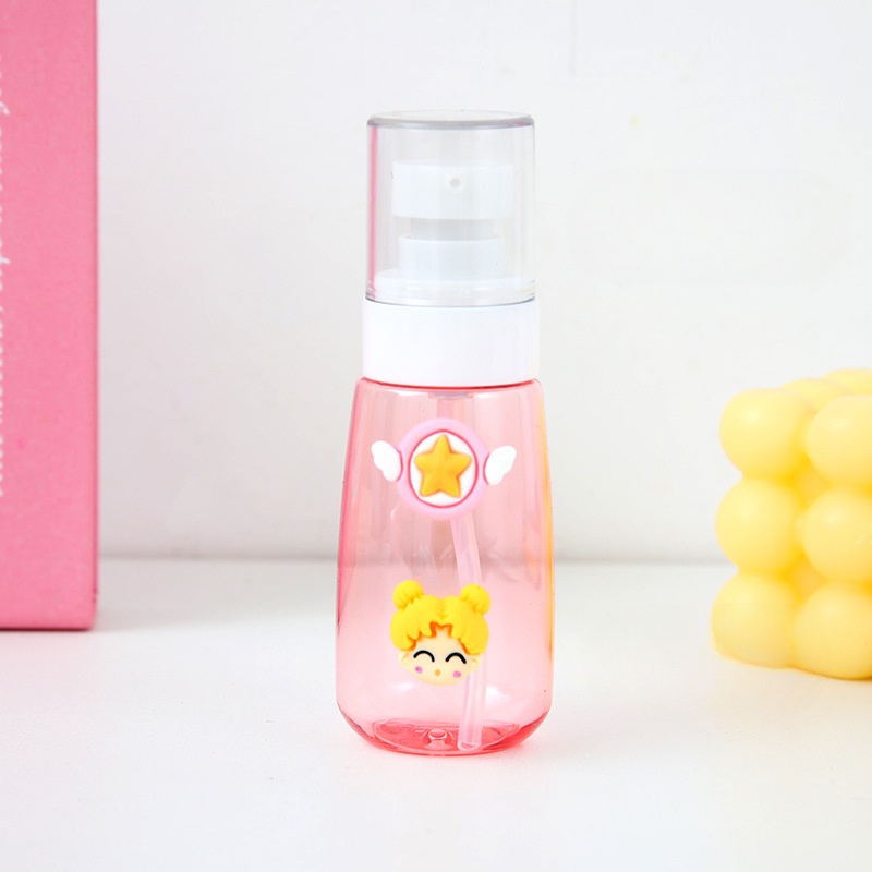 Chai Rỗng 60ml Dạng Xịt Đựng Mỹ Phẩm Họa Tiết Hoạt Hình Xinh Xắn