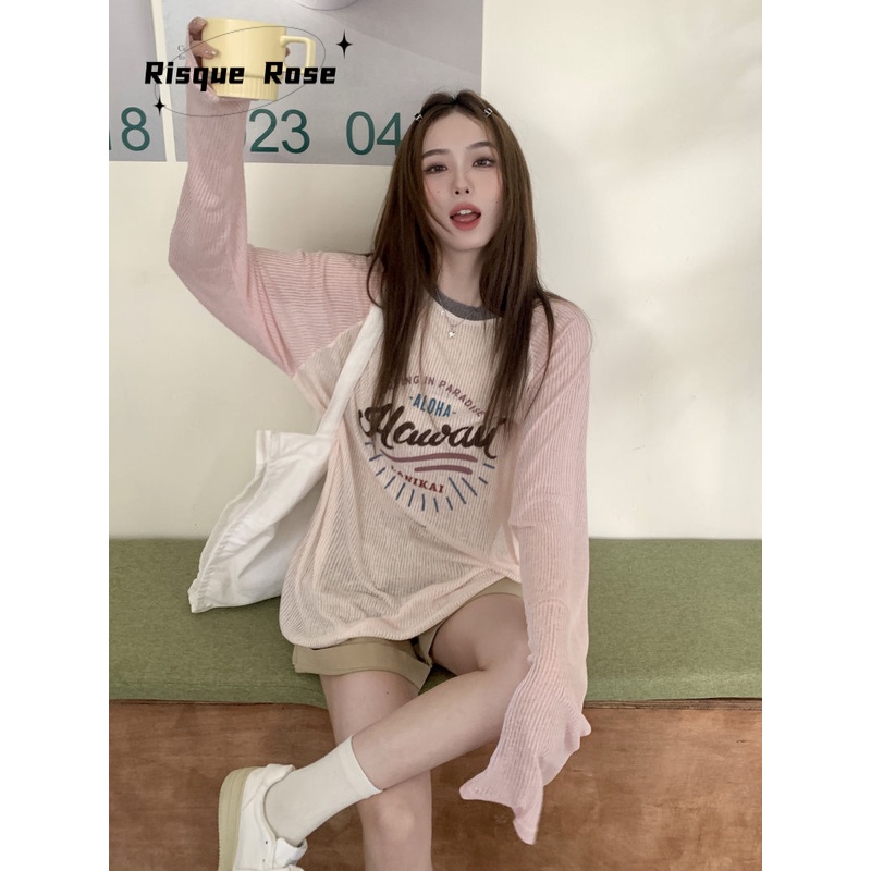 Risque Rose Áo Len áo khoác cardigan thời trang Trendy Hàn Phong Thời trang WMY23004E3 41Z231008